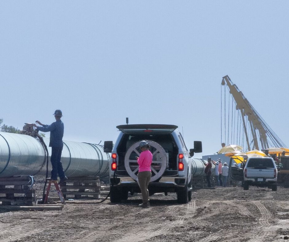 AUT inspection on pipeline